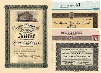 Frankfurt - Banken vor 1945 (Konvolut 49 Stücke)