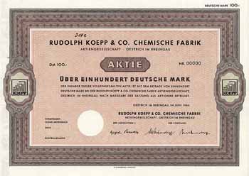 Rudolph Koepp & Co. Chemische Fabrik AG