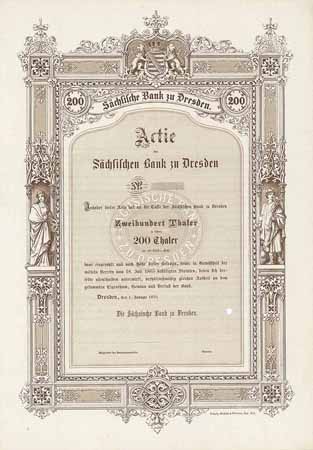 Sächsische Bank zu Dresden (Blankette)