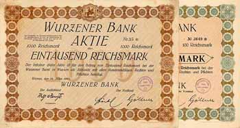 Wurzener Bank (2 Stücke)