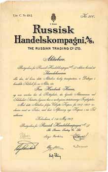 Russisk Handelskompagni A/S Russian Trading Co. Ltd.