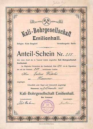 Kali-Bohrgesellschaft Emilienhall