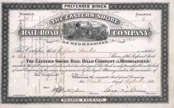 Eastern Shore Railroad Co. as Reorganized
