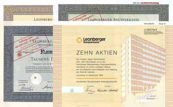Leonberger Bausparkasse AG (15 Stücke)