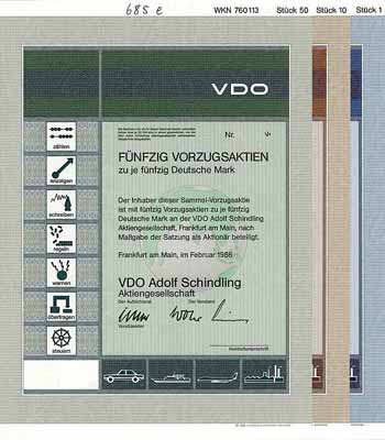 VDO Adolf Schindling AG (3 Stücke)