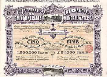 International Mineral Water Co.  (Cie. Internationale des Eaux Minérales S.A.)