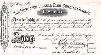 Moss Side Liberal Club Building Co. Ltd.