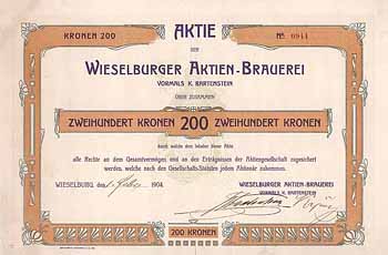 Wieselburger Aktien-Brauerei vormals K. Bartenstein