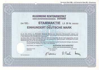 Allgemeine Rentenanstalt Lebens- und Rentenversicherungs-AG