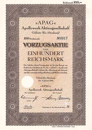 APAG Apollo-Plantectorwerk AG