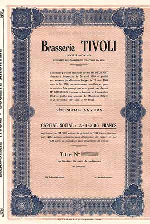 Brasserie TIVOLI S.A.