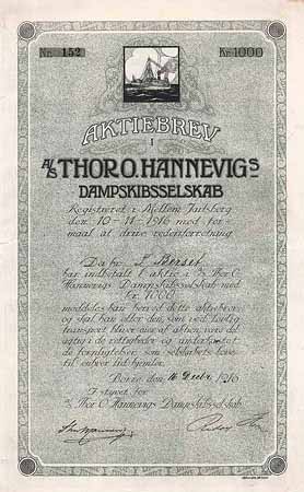 A/S Thor O. Hannevigs Dampskibsselskab