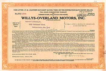 Willys-Overland Motors, Inc.