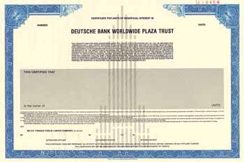 Deutsche Bank Worldwide Plaza Trust