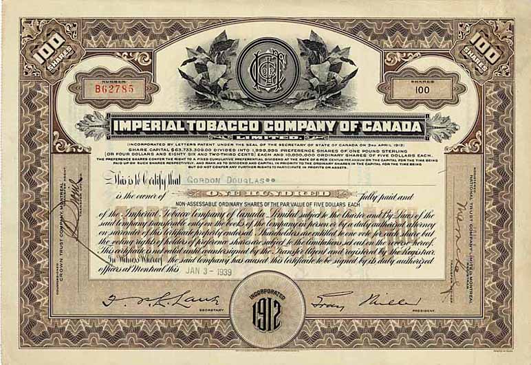 Imperial Tobacco Co. of Canada Ltd.