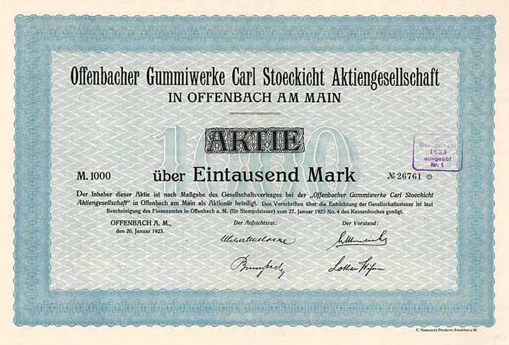Offenbacher Gummiwerke Carl Stoeckicht AG