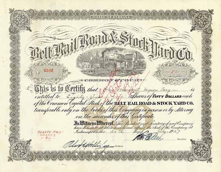 Belt Railroad & Stock Yard Co.