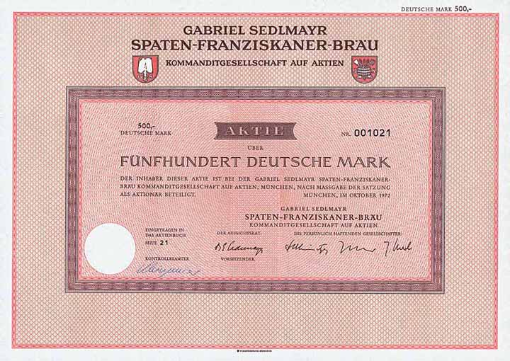 Gabriel Sedlmayr Spaten-Franziskaner-Bräu KGaA