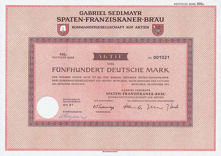 Gabriel Sedlmayr Spaten-Franziskaner-Bräu KGaA