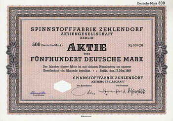 Spinnstofffabrik Zehlendorf AG