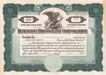 Remington Phonograph Corp.
