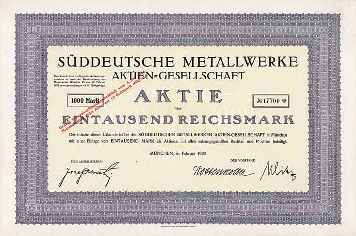 Süddeutsche Metallwerke AG