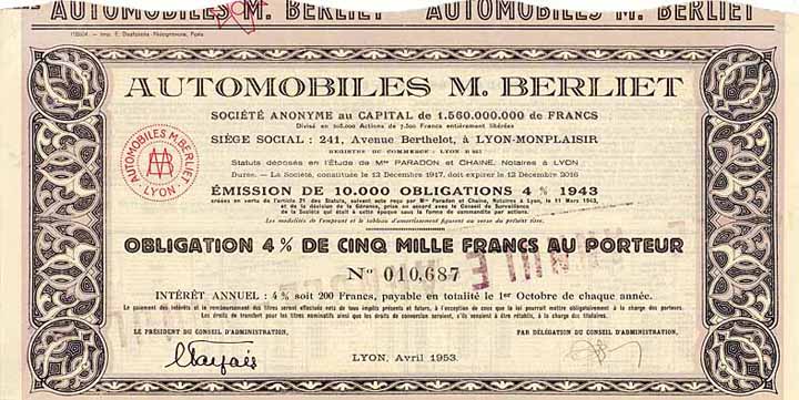 Automobiles M. Berliet Soc. C.p.A.