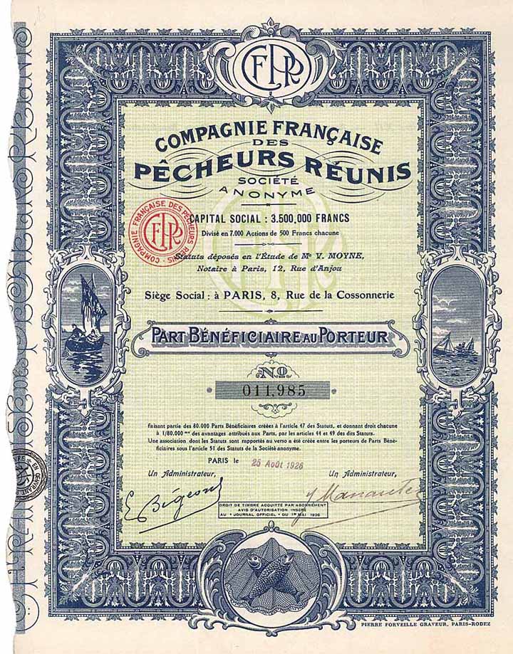 Cie. Francaise des Pecheurs Réunis S.A.