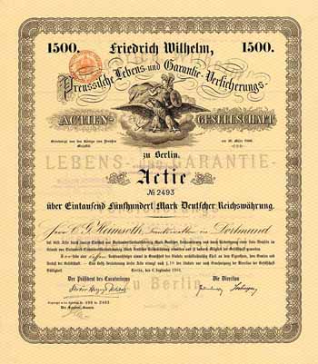 Friedrich Wilhelm, Preussische Lebens- und Garantie-Versicherungs-AG