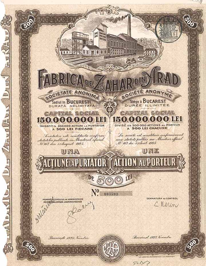 Fabrica de Zahar din Arad S.A.