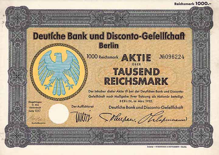 Deutsche Bank und Disconto-Gesellschaft