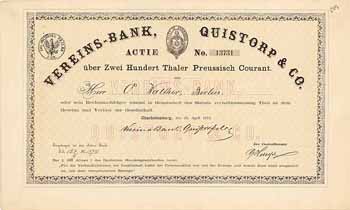 Vereins-Bank, Quistorp & Co.