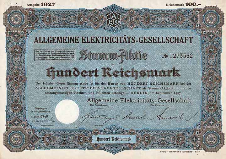 Allgemeine Elektricitäts-Gesellschaft