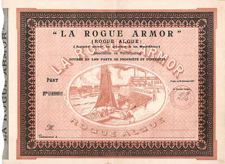 “La  Rogue Armor” (Rogue Algue) (Appat pour la peche à la Sardine)