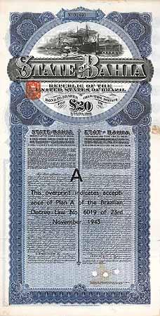 State of Bahia 5 % Gold Loan of 1913