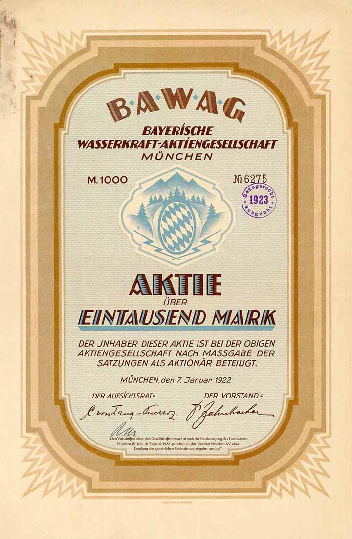 BAWAG Bayerische Wasserkraft-AG