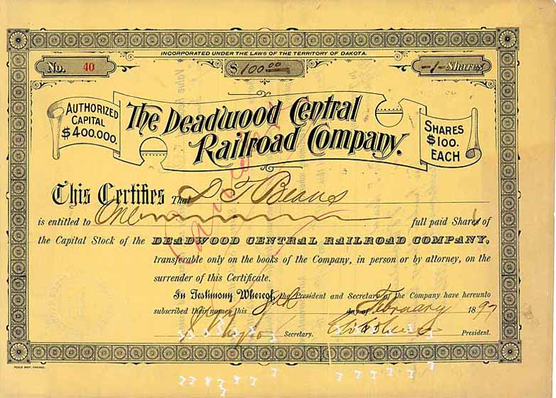Deadwood Central Railroad