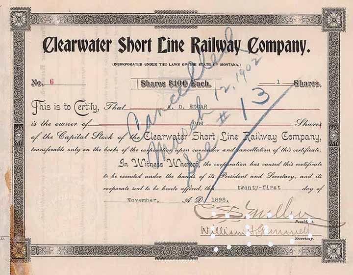 Clearwater Short Line Railway