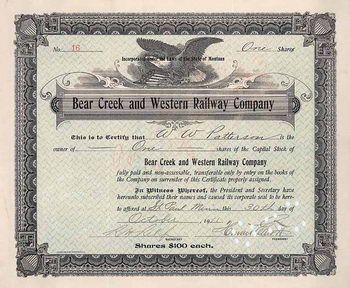 Bear Creek & Western Railway