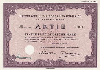 Bayerische und Tiroler Sensen-Union AG