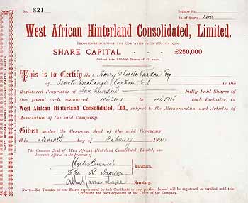 West African Hinterland Consolidated