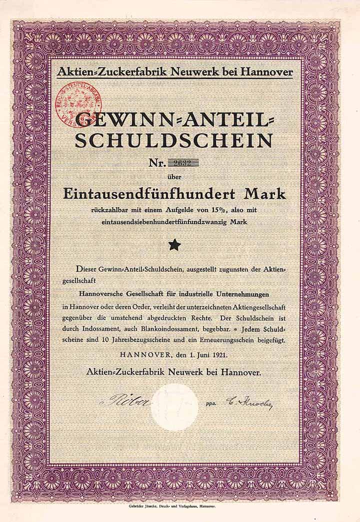 Aktien-Zuckerfabrik Neuwerk