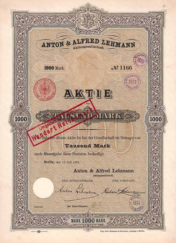 Anton & Alfred Lehmann AG