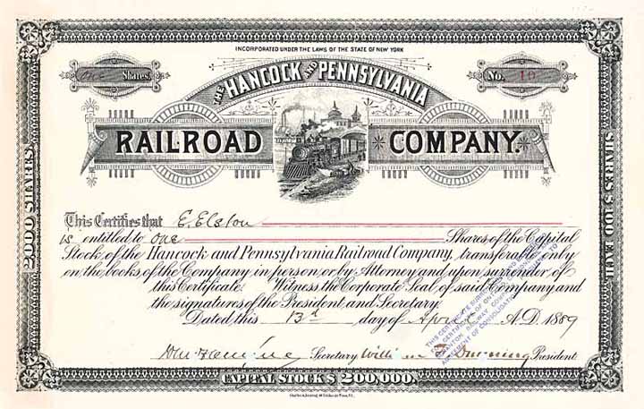 Hancock & Pennsylvania RR