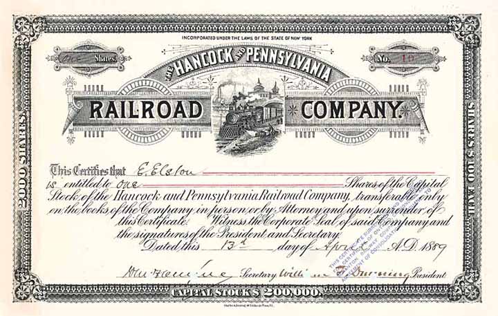 Hancock & Pennsylvania RR Co.