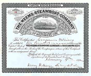 Weems Steamboat Co. of Baltimore City