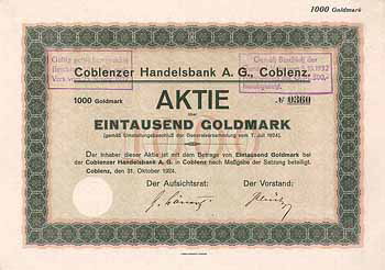 Coblenzer Handelsbank AG