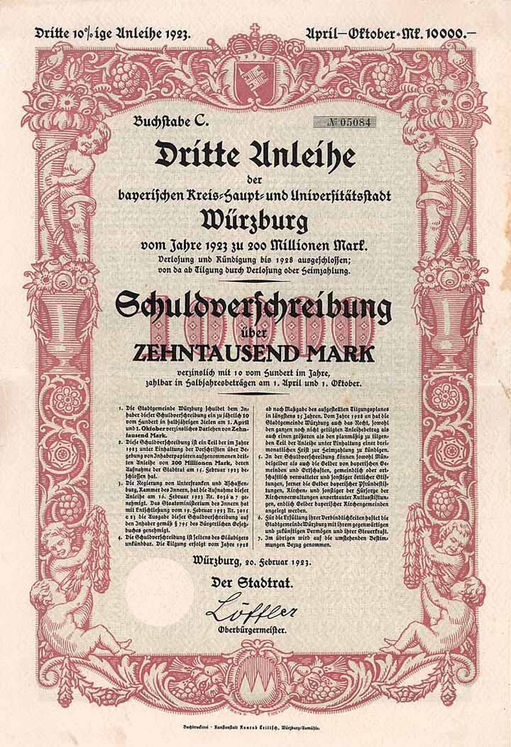 Bayerische Kreis-Haupt- und Universitätsstadt Würzburg