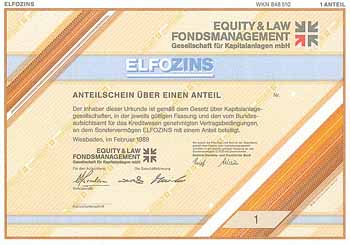 ELFOZINS Equity & Law Fondsmanagement Gesellschaft für Kapitalanlagen mbH