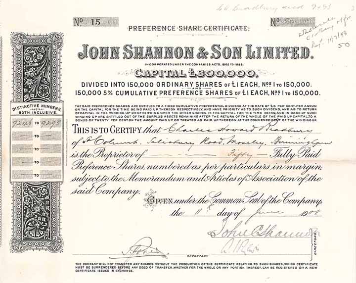 John Shannon & Son Ltd.